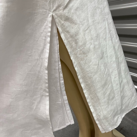 NWT $115 DKNY Linen V-neck Linen Midi - Picture 10 of 11